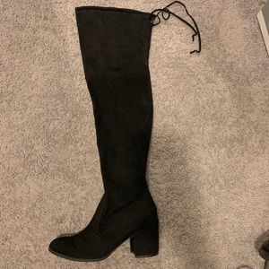 Thigh-High Suede Boots